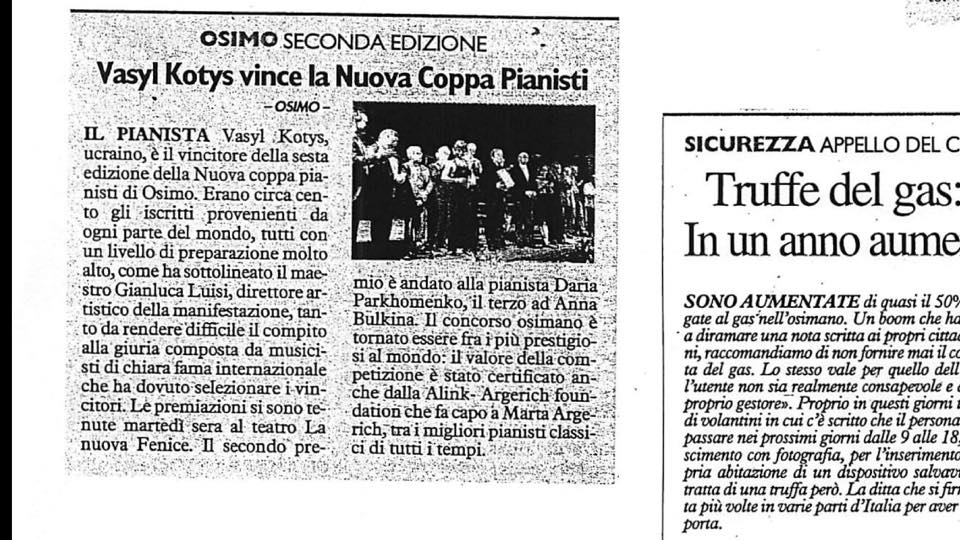 6th NUOVA COPPA PIANISTI - Il Resto Del Carlino